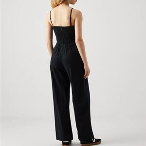 Abercrombie & Fitch Black Front Tie Jumpsuit